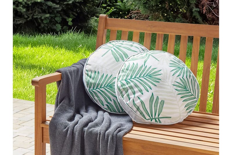 Laramie Utomhuskudde 40 cm Rund - Beige/Grön - Textil & mattor - Filtar, kuddar & plädar - Utekudde