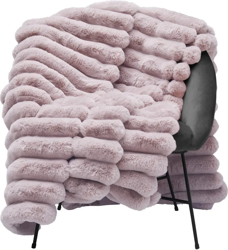 Liny pläd 140 x 220 cm - Pale Pink, undefined