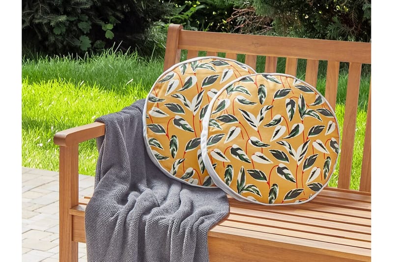 Macerata Utomhuskudde 40 cm Rund - Gul/Grön/Vit - Möbler - Bord & matgrupper - Soffbord