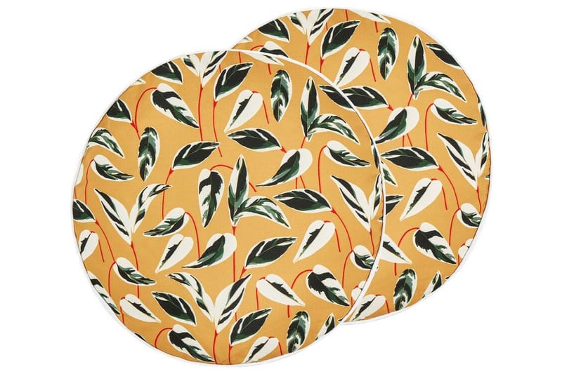 Macerata Utomhuskudde 40 cm Rund - Gul/Grön/Vit - Möbler - Bord & matgrupper - Soffbord