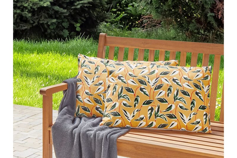 Macerata Utomhuskudde 42x60 cm 2 st - Gul/Grön/Vit - Textil & mattor - Filtar, kuddar & plädar - Utekudde