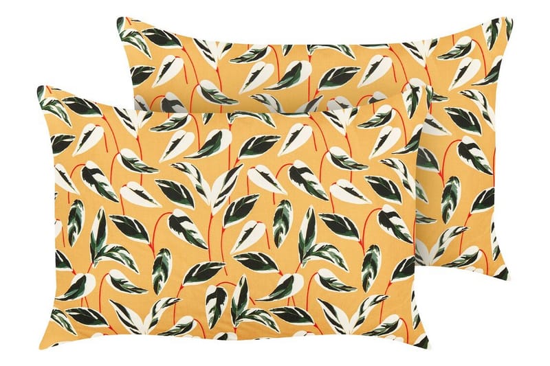 Macerata Utomhuskudde 42x60 cm 2 st - Gul/Grön/Vit - Textil & mattor - Filtar, kuddar & plädar - Utekudde