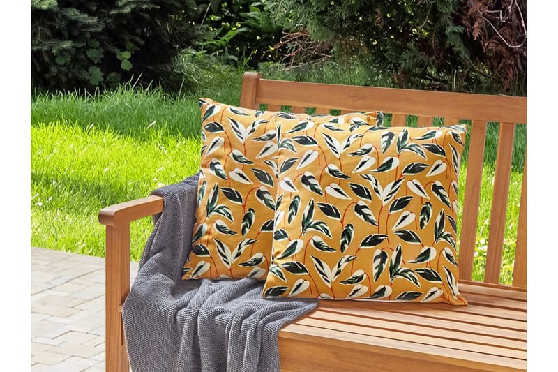 Macerata Utomhuskudde 45x45 cm - Gul/Grön/Vit - Textil & mattor - Filtar, kuddar & plädar - Utekudde