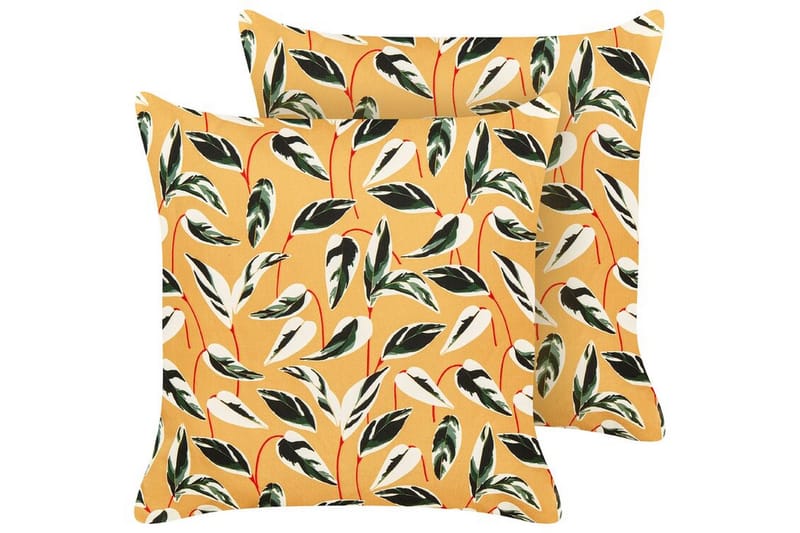 Macerata Utomhuskudde 45x45 cm - Gul/Grön/Vit - Textil & mattor - Filtar, kuddar & plädar - Utekudde