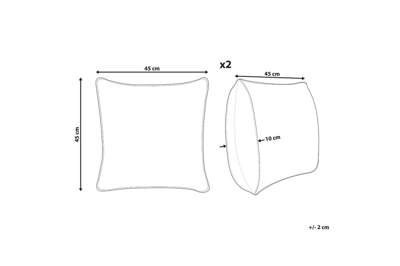 Macerata Utomhuskudde 45x45 cm - Gul/Grön/Vit - Textil & mattor - Filtar, kuddar & plädar - Utekudde