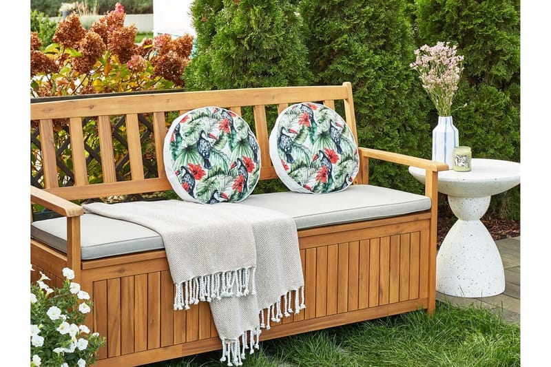 Padua Utomhuskudde 40 cm Rund - Grön/Röd/Svart - Textil & mattor - Filtar, kuddar & plädar - Utekudde