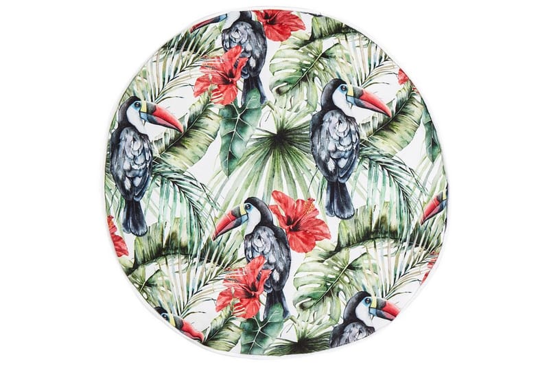 Padua Utomhuskudde 40 cm Rund, Grön/Röd/Svart