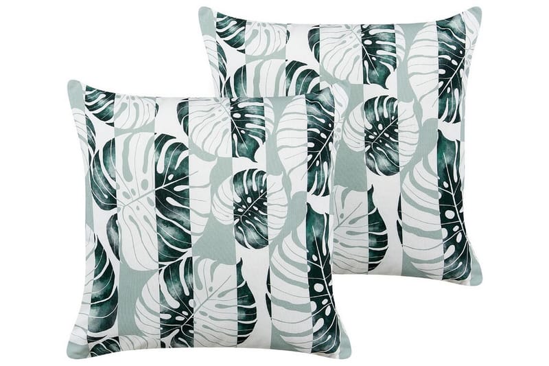 Piero Utomhuskudde 45x45 cm - Grön/Vit - Textil & mattor - Filtar, kuddar & plädar - Utekudde