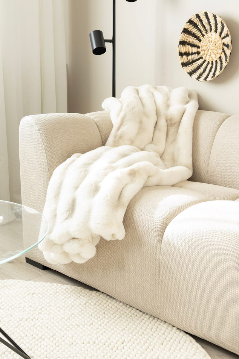 Pläd Åre 130x170 cm - Beige - Textil & mattor - Filtar, kuddar & plädar - Filtar & plädar
