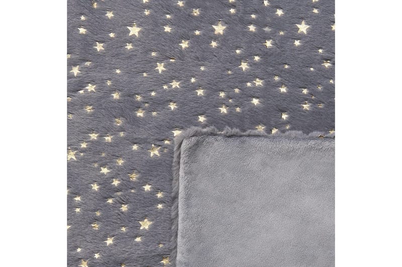 Pläd Alazeya Grå/guld, 150x200 cm - Grå/guld, 150x200 cm - Textil & mattor - Filtar, kuddar & plädar - Filtar & plädar