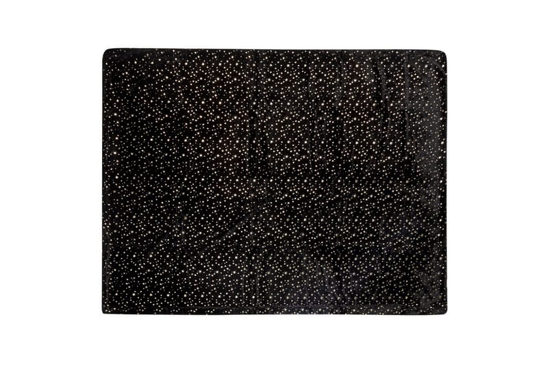 Pläd Alazeya Svart/guld, 130x180 cm - Svart/guld, 130x180 cm - Textil & mattor - Filtar, kuddar & plädar - Filtar & plädar