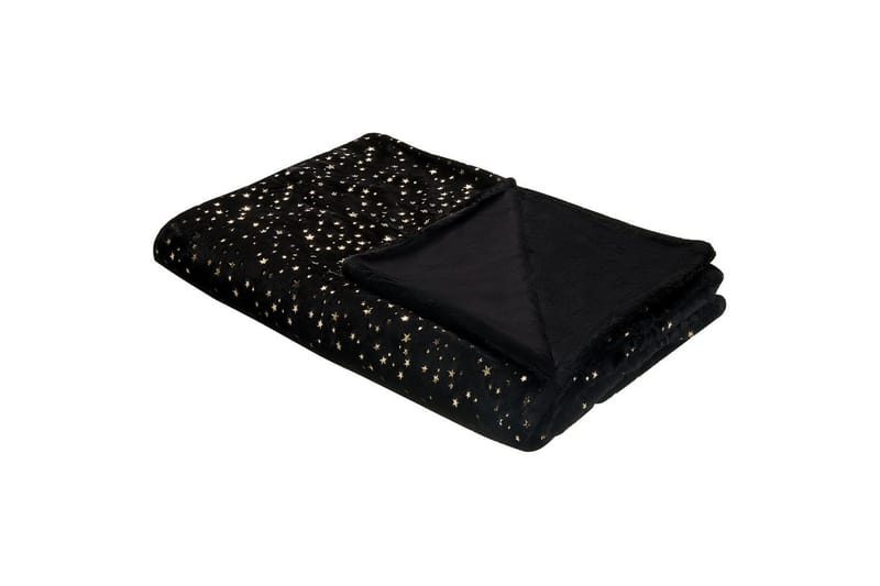 Pläd Alazeya Svart/guld, 130x180 cm - Svart/guld, 130x180 cm - Textil & mattor - Filtar, kuddar & plädar - Filtar & plädar