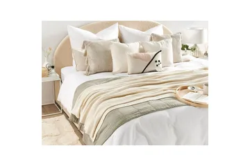 Pläd Asaka Beige - Beige - Textil & mattor - Filtar, kuddar & plädar - Filtar & plädar