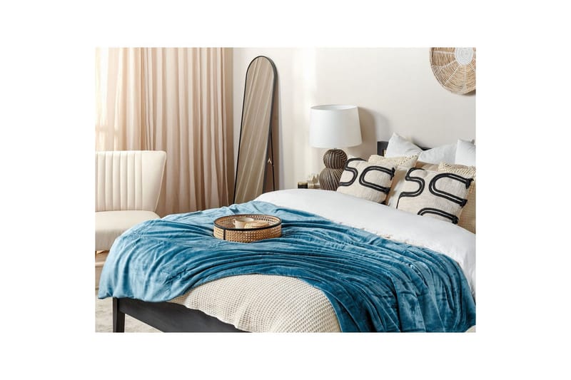 Pläd Bayburt Blå, 200x220 cm - Blå, 200x220 cm - Textil & mattor - Filtar, kuddar & plädar - Filtar & plädar