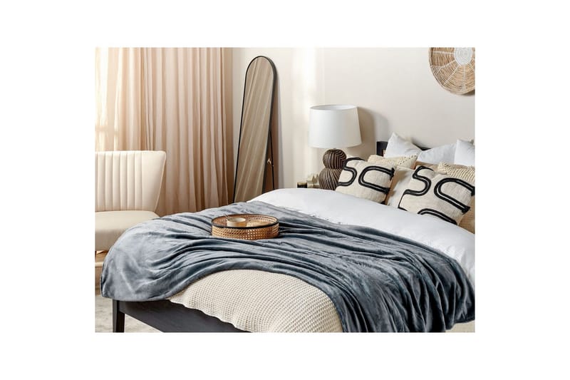 Pläd Bayburt Grå, 200x220 cm - Grå, 200x220 cm - Textil & mattor - Filtar, kuddar & plädar - Filtar & plädar