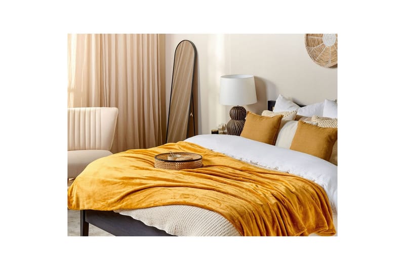 Pläd Bayburt Orange, 200x220 cm - Orange, 200x220 cm - Textil & mattor - Filtar, kuddar & plädar - Filtar & plädar