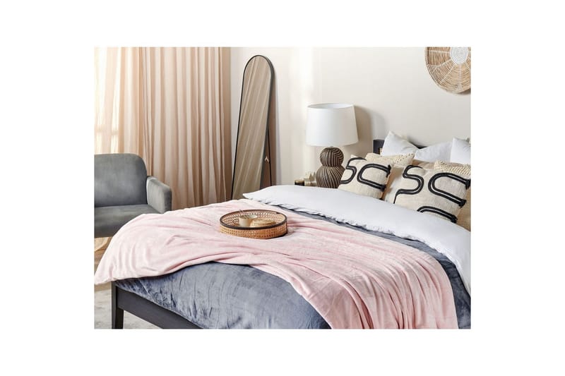 Pläd Bayburt Rosa, 200x220 cm - Rosa, 200x220 cm - Textil & mattor - Filtar, kuddar & plädar - Filtar & plädar