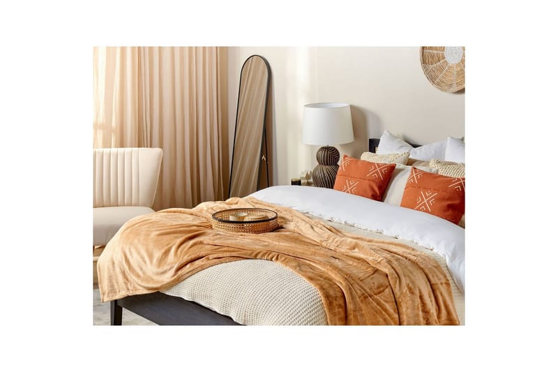 Pläd Bayburt Sandbeige, 200x220 cm - Sandbeige, 200x220 cm - Textil & mattor - Filtar, kuddar & plädar - Filtar & plädar