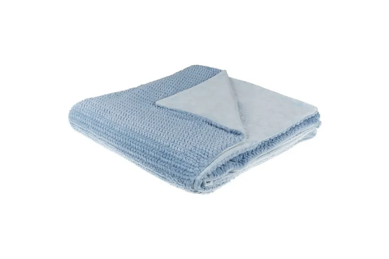 Pläd Bjas Blå, 200x220 cm - Blå, 200x220 cm - Textil & mattor - Filtar, kuddar & plädar - Filtar & plädar