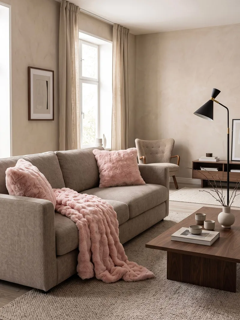 Pläd Bubble 130x170 cm - Rosa - Textil & mattor - Filtar, kuddar & plädar - Filtar & plädar