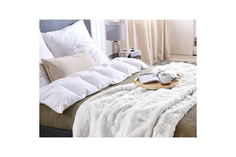 Pläd Chaab Vit, 200x220 cm - Vit, 200x220 cm - Textil & mattor - Filtar, kuddar & plädar - Filtar & plädar