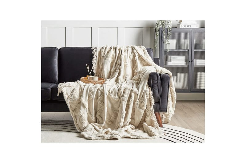 Pläd Chack Beige, 220x240 cm - Beige, 220x240 cm - Textil & mattor - Filtar, kuddar & plädar - Filtar & plädar