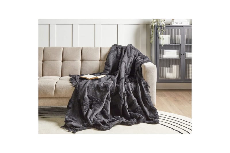 Pläd Chack Grå/svart, 200x220 cm - Grå/svart, 200x220 cm - Textil & mattor - Filtar, kuddar & plädar - Filtar & plädar