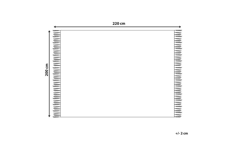 Pläd Chaohani Vit, 200x220 cm - Vit, 200x220 cm - Textil & mattor - Filtar, kuddar & plädar - Filtar & plädar