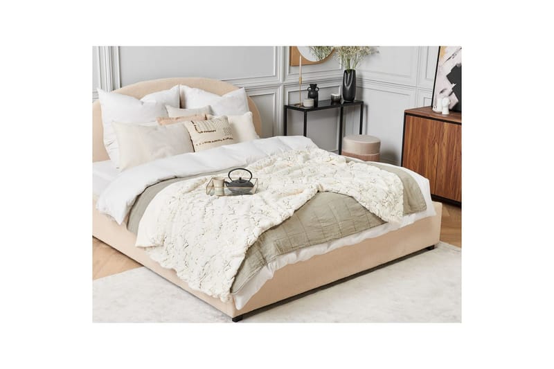 Pläd Godavari Beige/guld, 130x180 cm - Beige/guld, 130x180 cm - Textil & mattor - Filtar, kuddar & plädar - Filtar & plädar