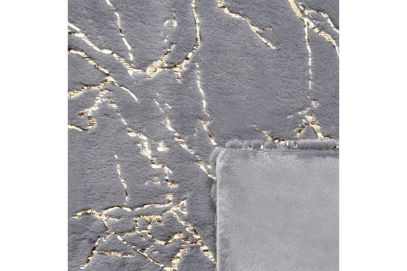 Pläd Godavari Grå/guld, 150x200 cm - Grå/guld, 150x200 cm - Textil & mattor - Filtar, kuddar & plädar - Filtar & plädar