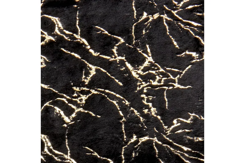 Pläd Godavari Svart/guld, 130x180 cm - Svart/guld, 130x180 cm - Textil & mattor - Filtar, kuddar & plädar - Filtar & plädar