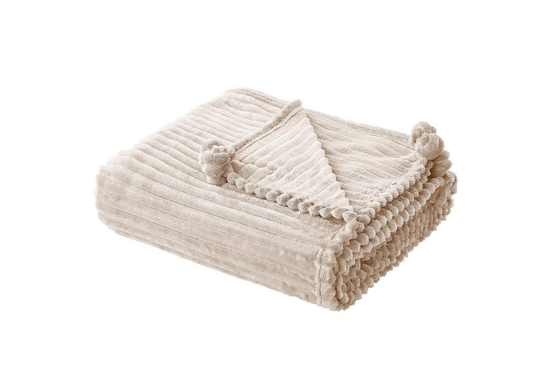 Pläd Kaweri Beige - Beige - Textil & mattor - Filtar, kuddar & plädar - Filtar & plädar