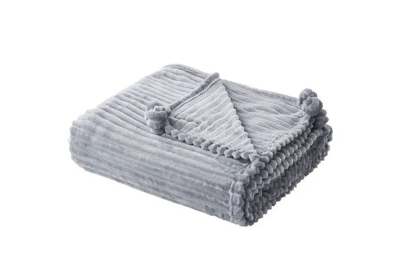 Pläd Kaweri Grå - Grå - Textil & mattor - Filtar, kuddar & plädar - Filtar & plädar