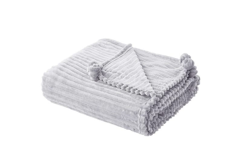 Pläd Kaweri Ljusgrå - Ljusgrå - Textil & mattor - Filtar, kuddar & plädar - Filtar & plädar