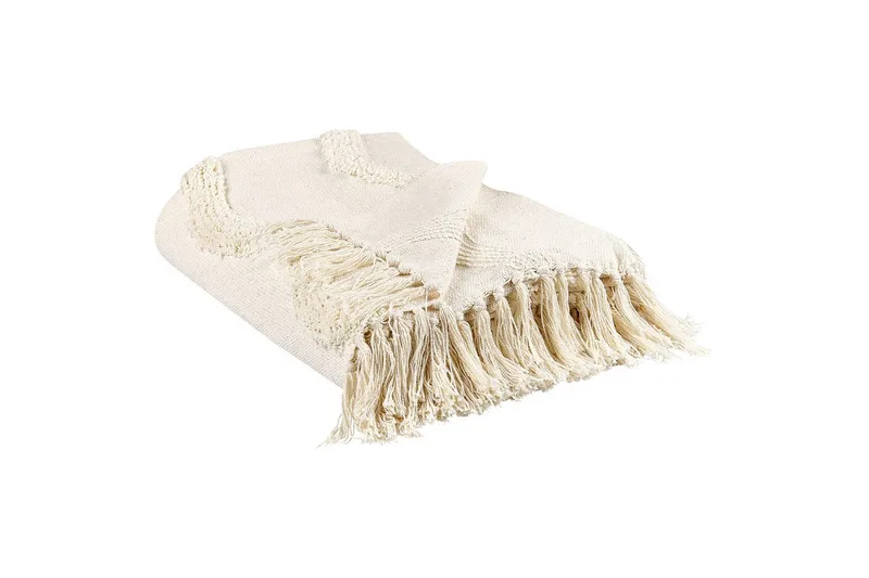 Pläd Khari Beige - Beige - Textil & mattor - Filtar, kuddar & plädar - Filtar & plädar