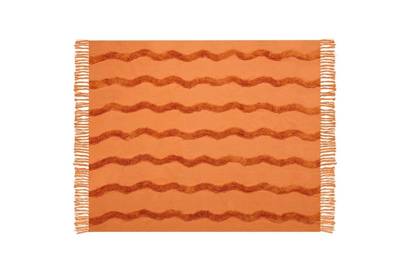 Pläd Khari Orange - Orange - Textil & mattor - Filtar, kuddar & plädar - Filtar & plädar