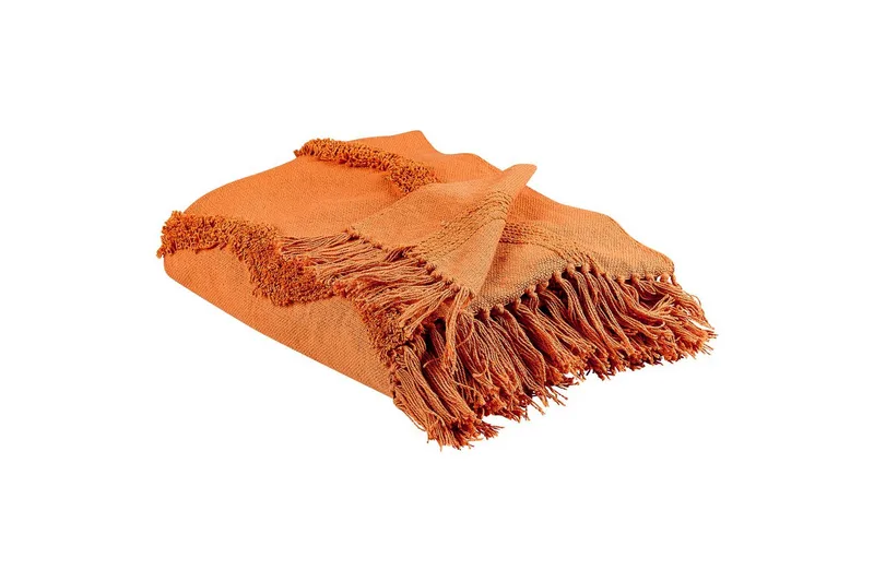 Pläd Khari Orange - Orange - Textil & mattor - Filtar, kuddar & plädar - Filtar & plädar
