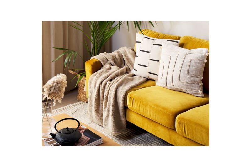 Pläd Mirge Beige - Beige - Textil & mattor - Filtar, kuddar & plädar - Filtar & plädar