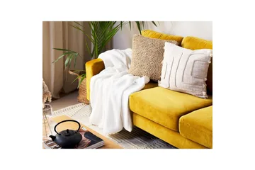 Pläd Mirge Vit - Vit - Textil & mattor - Filtar, kuddar & plädar - Filtar & plädar