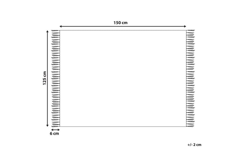 Pläd Mityal Beige/grå - Beige/grå - Textil & mattor - Filtar, kuddar & plädar - Filtar & plädar