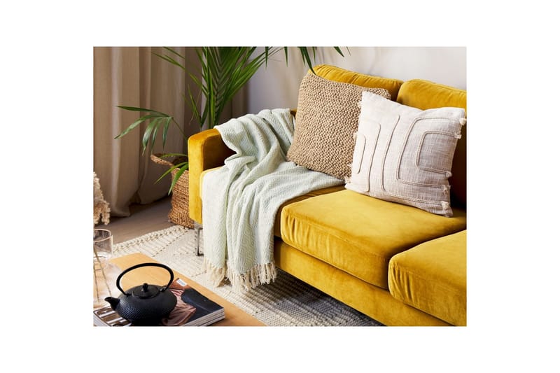 Pläd Mityal Grön/beige - Grön/beige - Textil & mattor - Filtar, kuddar & plädar - Filtar & plädar
