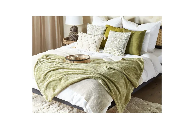 Pläd Namdu Grön - Grön - Textil & mattor - Filtar, kuddar & plädar - Filtar & plädar