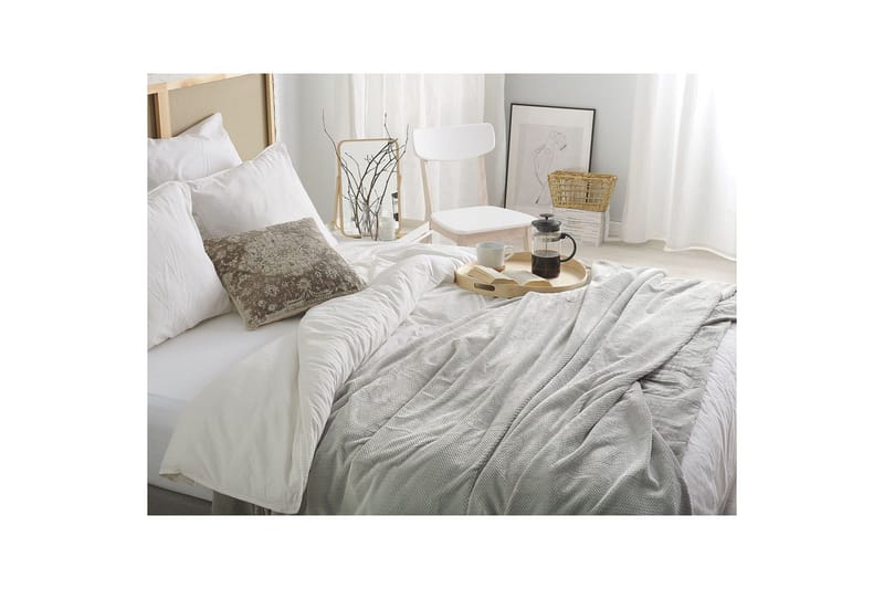 Pläd Saitler Grå, 200x220 cm - Grå, 200x220 cm - Textil & mattor - Filtar, kuddar & plädar - Filtar & plädar