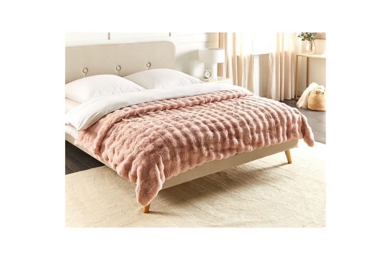 Pläd Salka Rosa, 200x220 cm - Rosa, 200x220 cm - Textil & mattor - Filtar, kuddar & plädar - Filtar & plädar