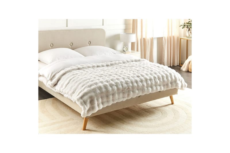 Pläd Salka Vit, 150x200 cm - Vit, 150x200 cm - Textil & mattor - Filtar, kuddar & plädar - Filtar & plädar