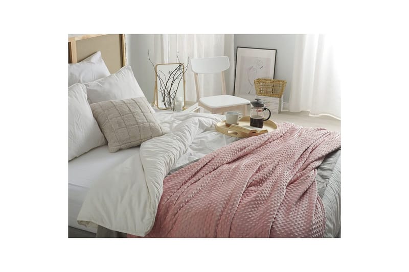 Pläd Samur Rosa, 200x220 cm - Rosa, 200x220 cm - Textil & mattor - Filtar, kuddar & plädar - Filtar & plädar