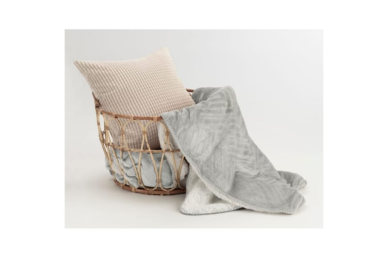 Pläd Sherpa 130 x 170 cm - Grå - Textil & mattor - Filtar, kuddar & plädar - Filtar & plädar