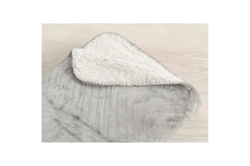 Pläd Sherpa 130 x 170 cm - Grå - Textil & mattor - Filtar, kuddar & plädar - Filtar & plädar