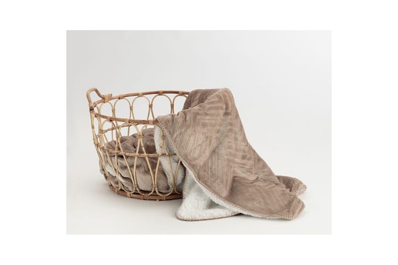 Pläd Sherpa 130 x 170 cm, Linne