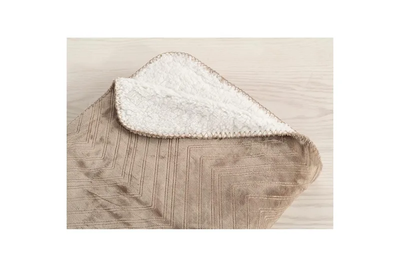 Pläd Sherpa 130 x 170 cm - Linne - Textil & mattor - Filtar, kuddar & plädar - Filtar & plädar